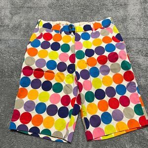 Loud Mouth Golf Shorts Mens 32 Dots All Over Print Wild Long *